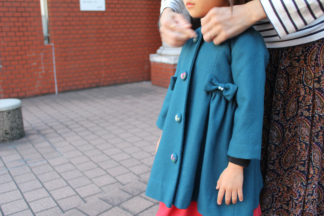 Furano wool coat with embroidered buttons
